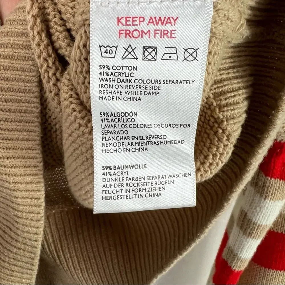 Urban Outfitters Sweater Womens XS Long Sleeve Knit Crop Stripe Vtg - Picture 6 of 10